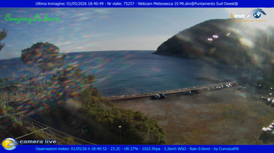 immagine della webcam nei dintorni di Varese Ligure: webcam Moneglia