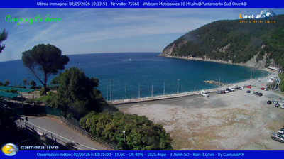 immagine della webcam nei dintorni di Portofino: webcam Moneglia