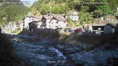 immagine della webcam nei dintorni di Riva Valdobbia: webcam Rassa