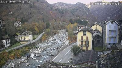 immagine della webcam nei dintorni di Capanna Margherita: webcam Campertogno