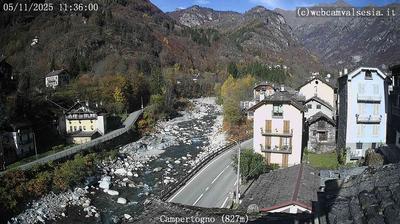 immagine della webcam nei dintorni di Carcoforo: webcam Campertogno