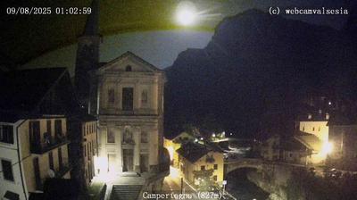 immagine della webcam nei dintorni di Alpe di Mera: webcam Campertogno