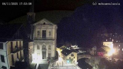 immagine della webcam nei dintorni di Alpe di Mera: webcam Campertogno