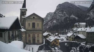 immagine della webcam nei dintorni di Gressoney-Saint-Jean: webcam Campertogno