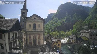 immagine della webcam nei dintorni di Passo dei Salati: webcam Campertogno