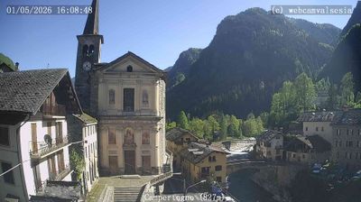 immagine della webcam nei dintorni di Scopello: webcam Campertogno