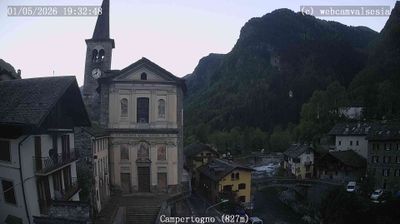 immagine della webcam nei dintorni di Fobello: webcam Campertogno