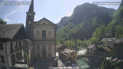 immagine della webcam nei dintorni di Varallo: webcam Campertogno