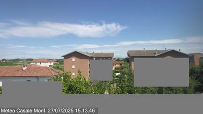 immagine della webcam nei dintorni di Pecetto di Valenza: webcam Casale Monferrato