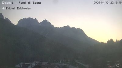 immagine della webcam nei dintorni di Lorenzago di Cadore: webcam Forni di Sopra