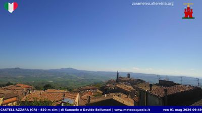 immagine della webcam nei dintorni di Marta: webcam Castell'Azzara