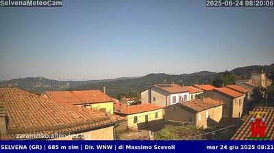 immagine della webcam nei dintorni di Capodimonte: webcam Castell'Azzara
