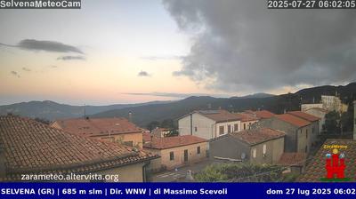 immagine della webcam nei dintorni di Marta: webcam Castell'Azzara