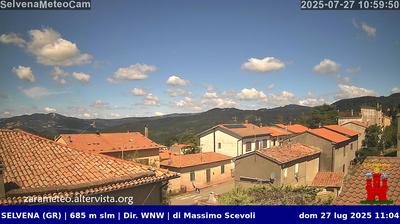 immagine della webcam nei dintorni di Ischia di Castro: webcam Castell'Azzara