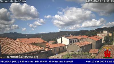 immagine della webcam nei dintorni di Ischia di Castro: webcam Castell'Azzara