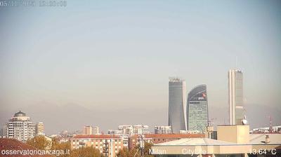 immagine della webcam nei dintorni di Milano Stazione Centrale: webcam Milano City Life