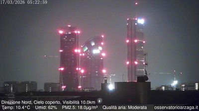 immagine della webcam nei dintorni di Milano San Babila: webcam Milano City Life