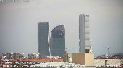 immagine della webcam nei dintorni di Milano Porta Nuova: webcam Milano City Life