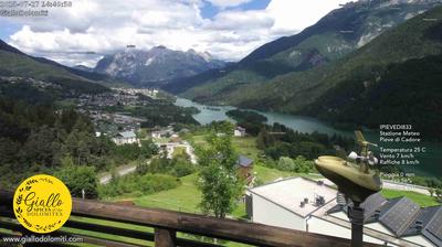 immagine della webcam nei dintorni di Lorenzago di Cadore: webcam Pieve di Cadore