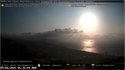 Preview delle webcam di Larderia Superiore › Nord-Est: Stretto di Messina