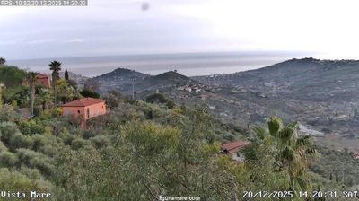 immagine della webcam nei dintorni di Castel Vittorio: webcam Dolcedo