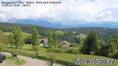 Preview delle webcam di Renon: Berggasthof Plörr - Blick nach Südosten