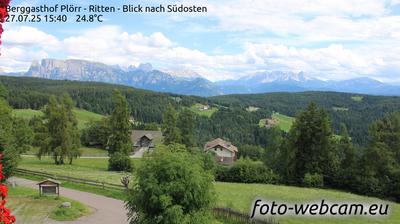 immagine della webcam nei dintorni di Caldaro sulla Strada del Vino: webcam Altopiano di Renon