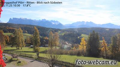 immagine della webcam nei dintorni di Ruffré Mendola: webcam Altopiano di Renon