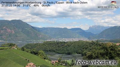 immagine della webcam nei dintorni di Caldaro sulla Strada del Vino: webcam Appiano sulla Strada del Vino