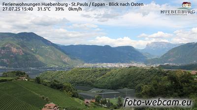 immagine della webcam nei dintorni di Cortaccia sulla Strada del Vino: webcam Appiano sulla Strada del Vino