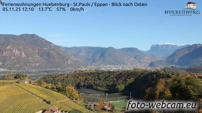 immagine della webcam nei dintorni di Caldaro sulla Strada del Vino: webcam Appiano sulla Strada del Vino