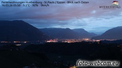 immagine della webcam nei dintorni di Ruffré Mendola: webcam Appiano sulla Strada del Vino