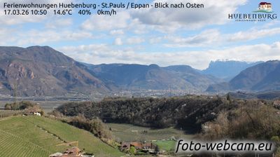 immagine della webcam nei dintorni di Caldaro sulla Strada del Vino: webcam Appiano sulla Strada del Vino