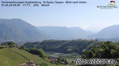 immagine della webcam nei dintorni di Cortaccia sulla Strada del Vino: webcam Appiano sulla Strada del Vino
