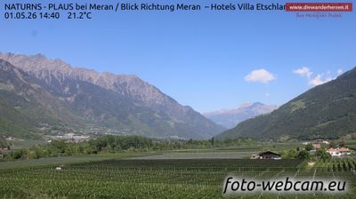 immagine della webcam nei dintorni di Tirolo: webcam Plaus