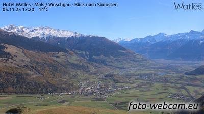 immagine della webcam nei dintorni di Martello: webcam Malles Venosta