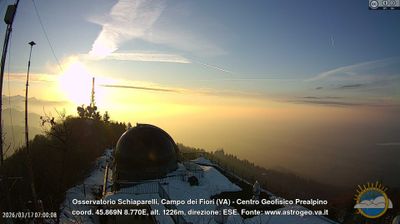 immagine della webcam nei dintorni di Sangiano: webcam Castello Cabiaglio