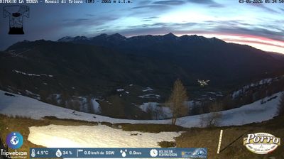 immagine della webcam nei dintorni di Colle del Prel: webcam Monesi di Triora