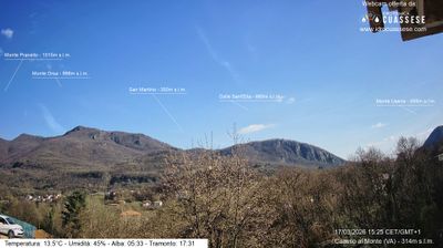 immagine della webcam nei dintorni di Brezzo di Bedero: webcam Cuasso al Monte