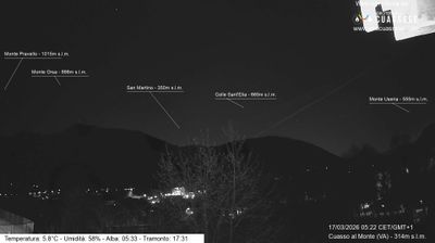 immagine della webcam nei dintorni di Castiglione Olona: webcam Cuasso al Monte