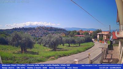 immagine della webcam nei dintorni di Sant'Eufemia a Maiella: webcam Chieti