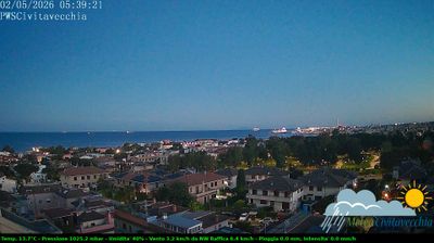 immagine della webcam nei dintorni di Allumiere: webcam Civitavecchia