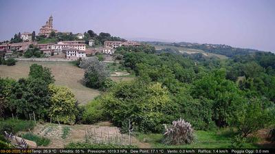 immagine della webcam nei dintorni di Castagneto Po: webcam Cerreto d'Asti