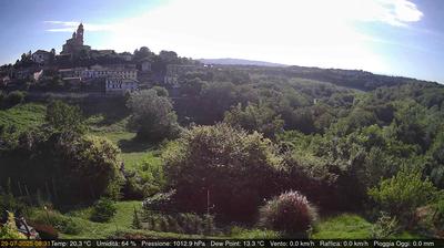 immagine della webcam nei dintorni di Castagneto Po: webcam Cerreto d'Asti