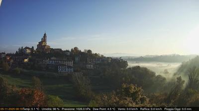 immagine della webcam nei dintorni di Rivalba: webcam Cerreto d'Asti