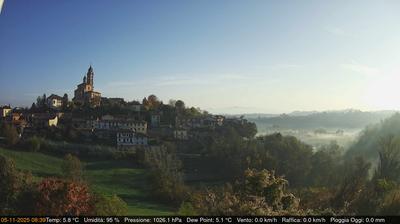 immagine della webcam nei dintorni di Pecetto Torinese: webcam Cerreto d'Asti