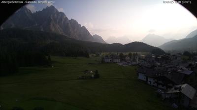 immagine della webcam nei dintorni di Laggio di Cadore: webcam Cima Sappada