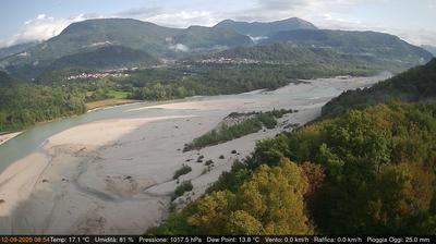 immagine della webcam nei dintorni di Bordano: webcam Pinzano al Tagliamento