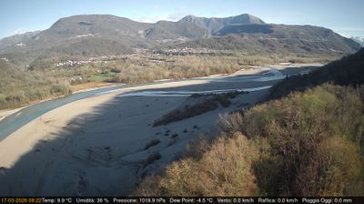 immagine della webcam nei dintorni di Verzegnis: webcam Pinzano al Tagliamento