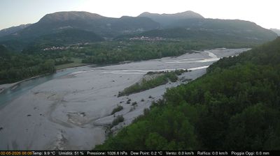 immagine della webcam nei dintorni di Enemonzo: webcam Pinzano al Tagliamento